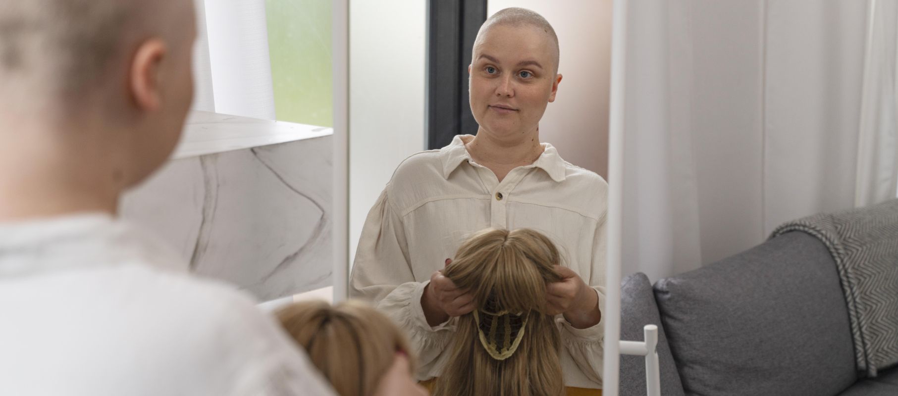 Wigs for  <span style=color:#FED23D;>chemotherapy and Alopecia </span>